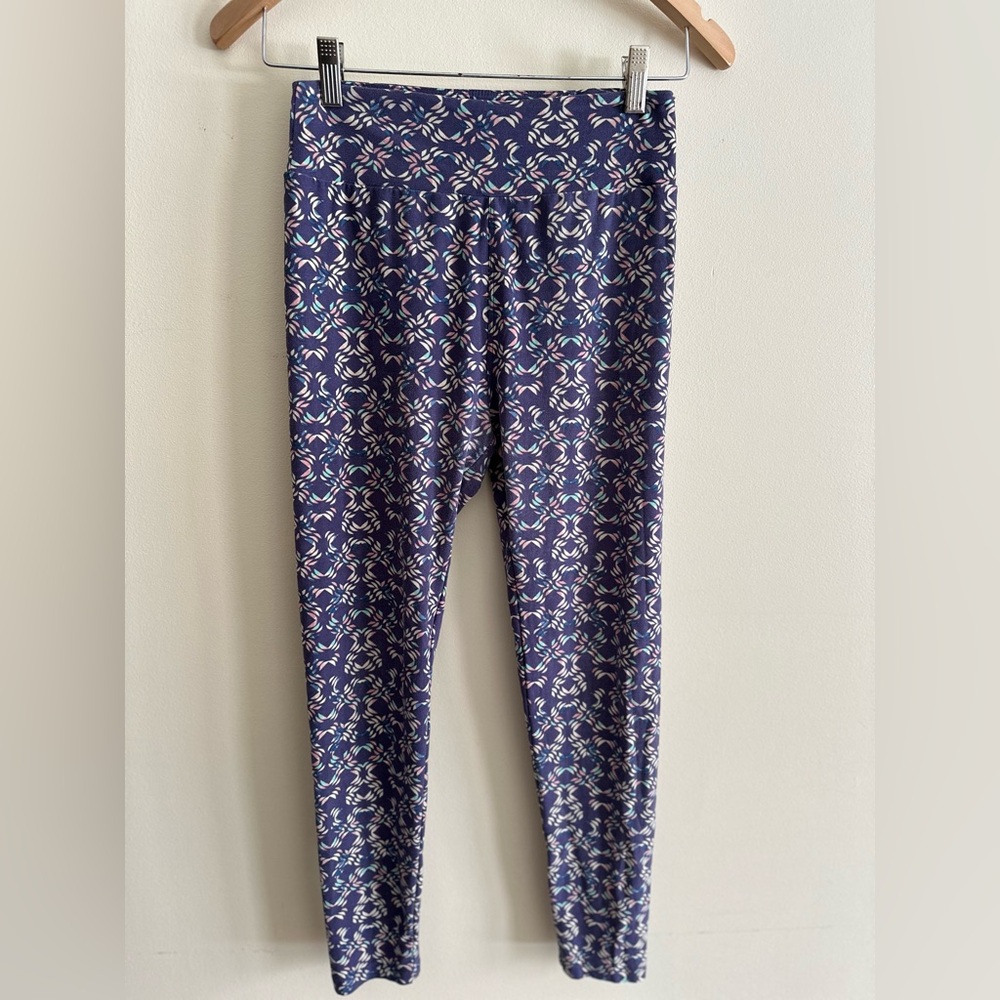 Lularoe Patterned Leggings - Blue
